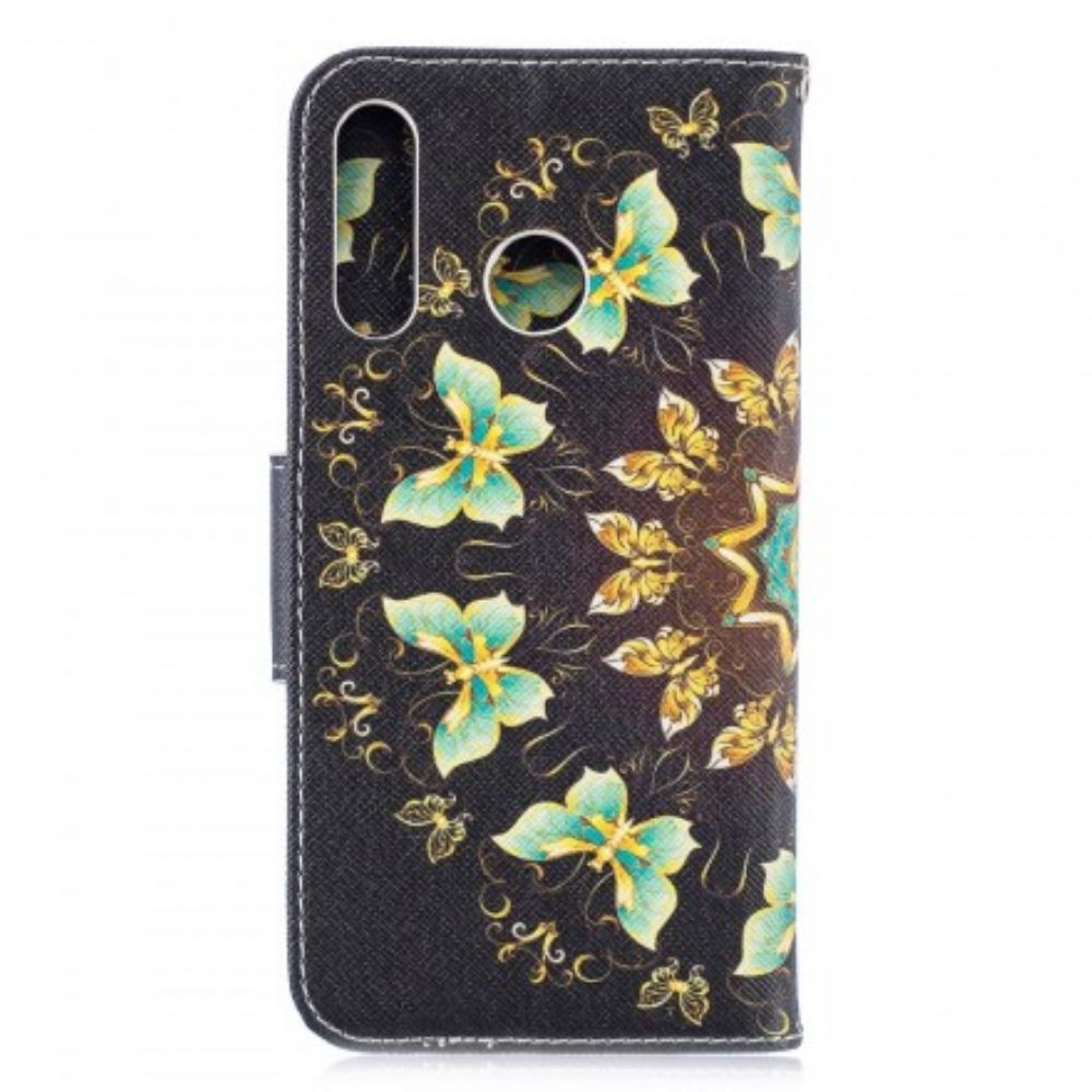 Lederhüllen Für Huawei P30 Lite Schmetterlings-mandala