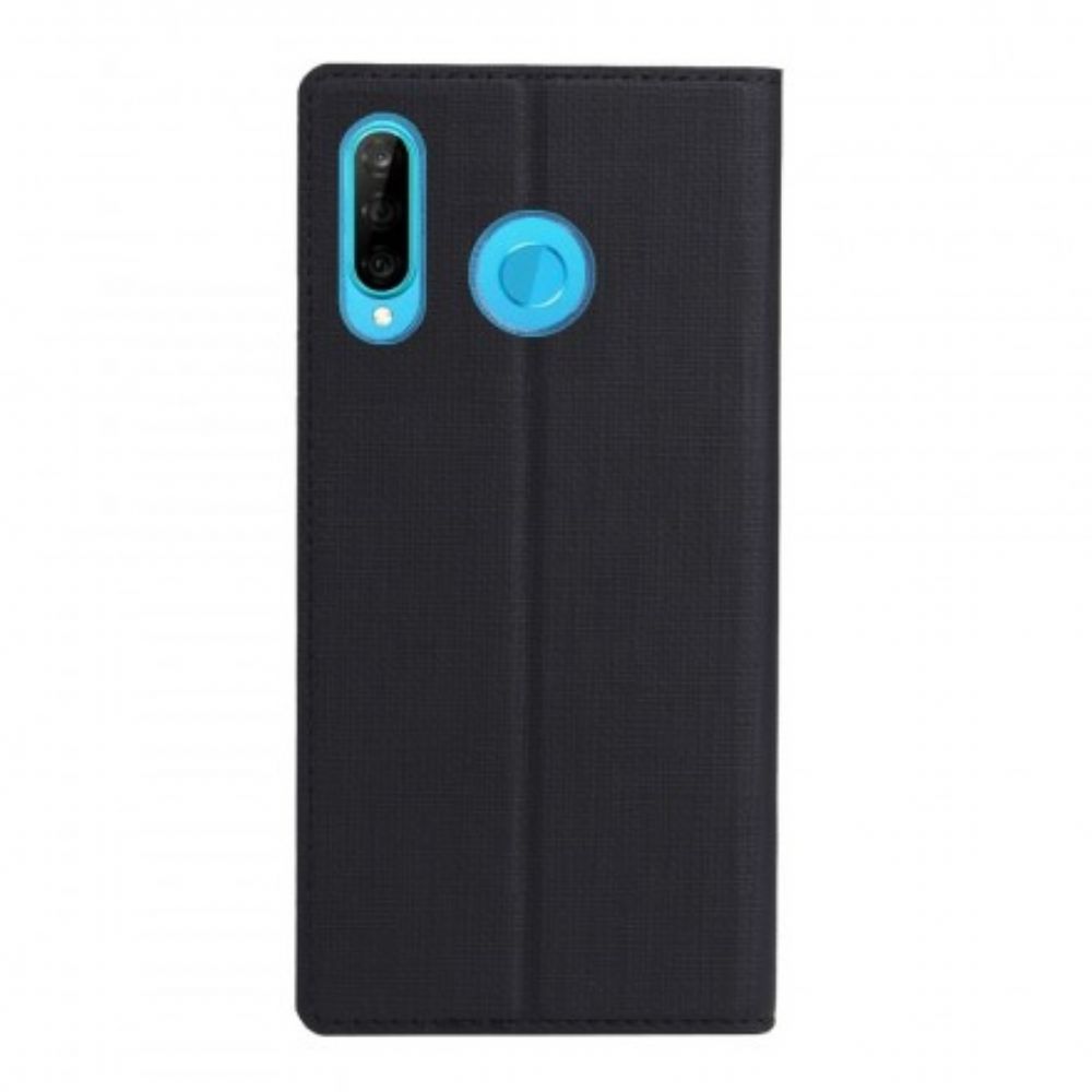 Schutzhülle Für Huawei P30 Lite Flip Case Strukturiert