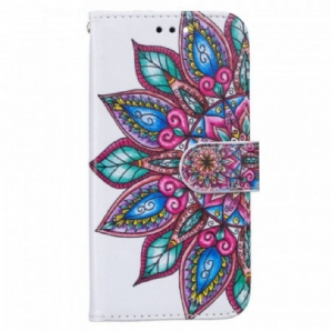 Flip Case Für Samsung Galaxy A13 5G / A04s Gezeichnetes Mandala