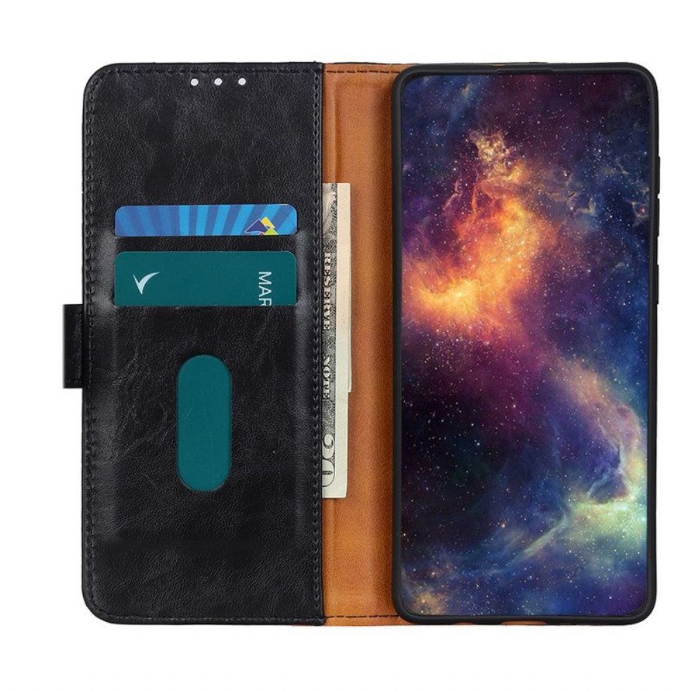 Flip Case Für Samsung Galaxy A13 5G / A04s Khazneh Elegance Lederstil