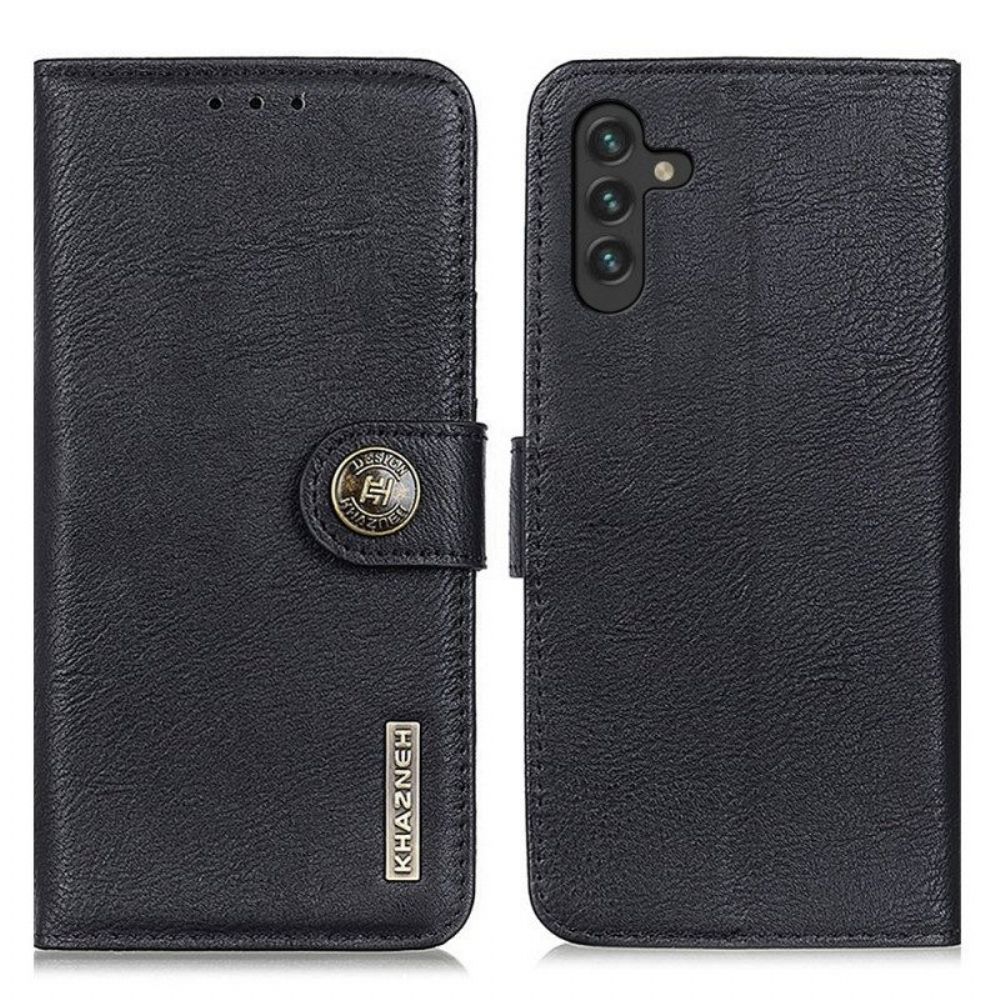 Flip Case Für Samsung Galaxy A13 5G / A04s Kunstleder Khazneh