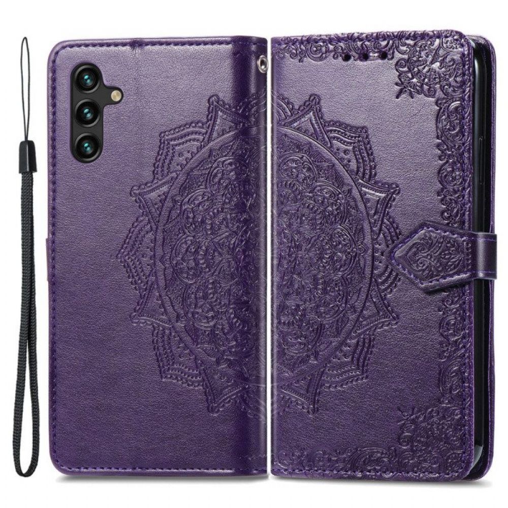 Flip Case Für Samsung Galaxy A13 5G / A04s Mandala-mittelalter