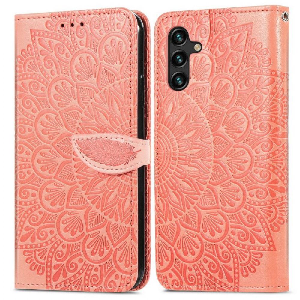 Flip Case Für Samsung Galaxy A13 5G / A04s Stammesblätter