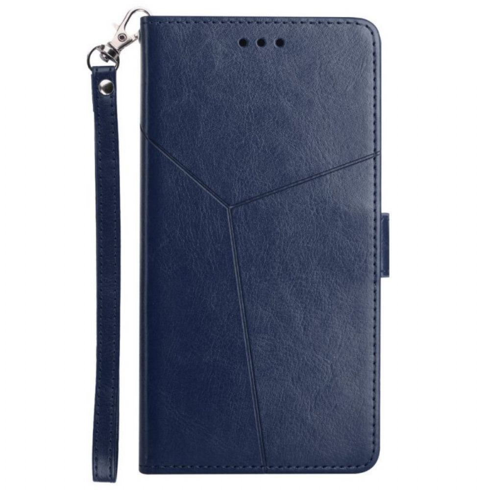 Flip Case Für Samsung Galaxy A13 5G / A04s Stil Leder Geo Y Design