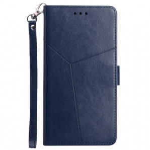 Flip Case Für Samsung Galaxy A13 5G / A04s Stil Leder Geo Y Design