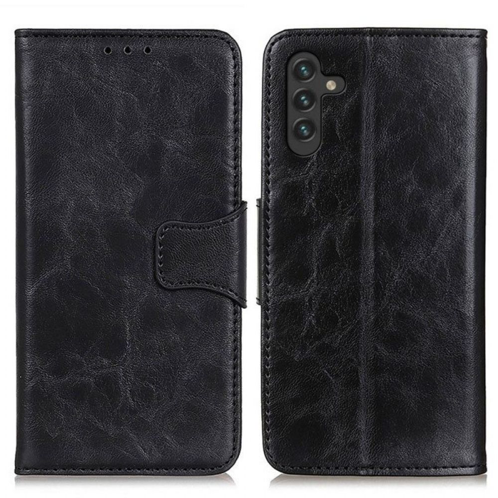 Flip Case Für Samsung Galaxy A13 5G / A04s Wendeverschluss Aus Spaltleder