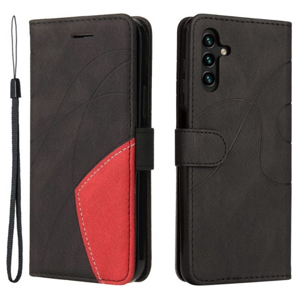 Flip Case Für Samsung Galaxy A13 5G / A04s Zweifarbig