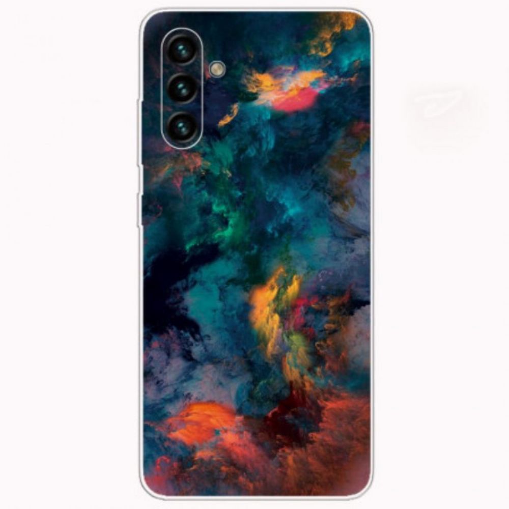 Handyhülle Für Samsung Galaxy A13 5G / A04s Bunte Wolken