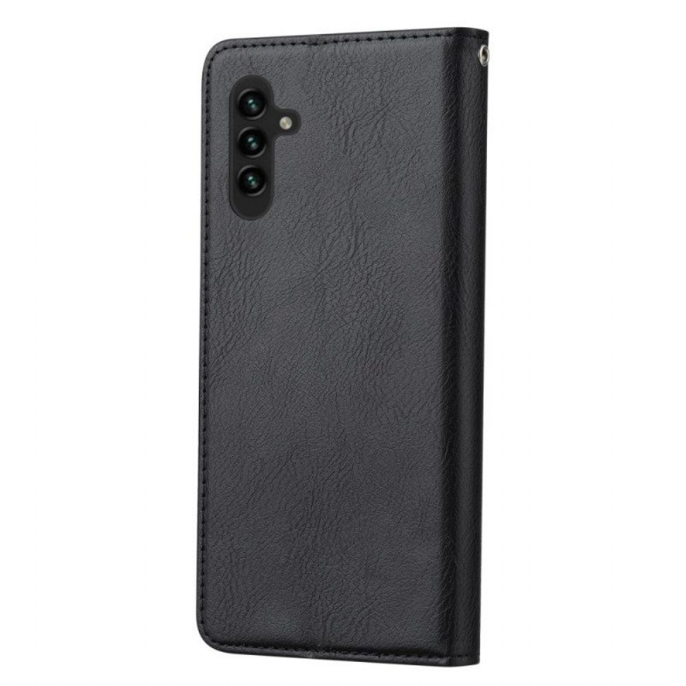 Schutzhülle Für Samsung Galaxy A13 5G / A04s Flip Case Kartenhalter Aus Kunstleder