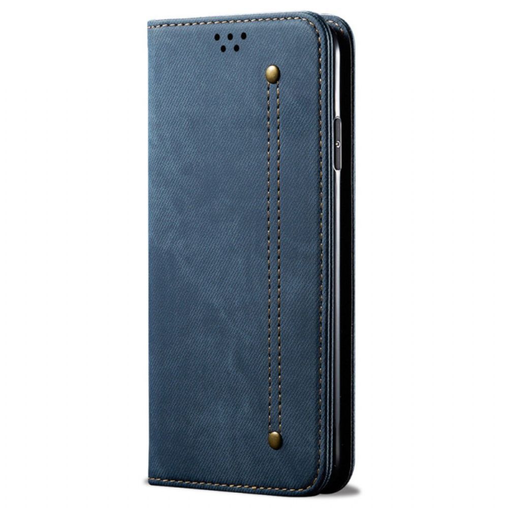 Flip Case Oppo Reno 12 5g Jeansstoff