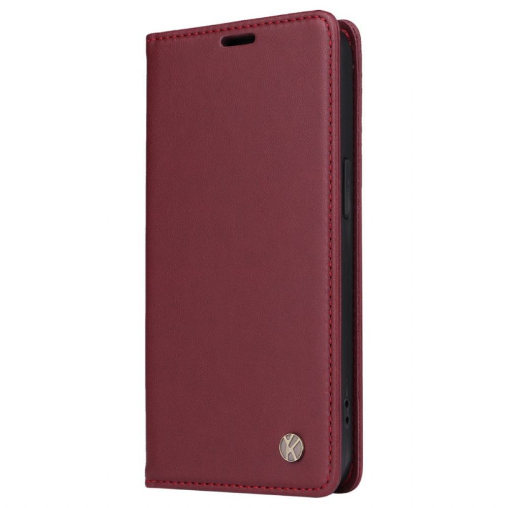 Flip Case Oppo Reno 12 5g Yikatu-lederstil