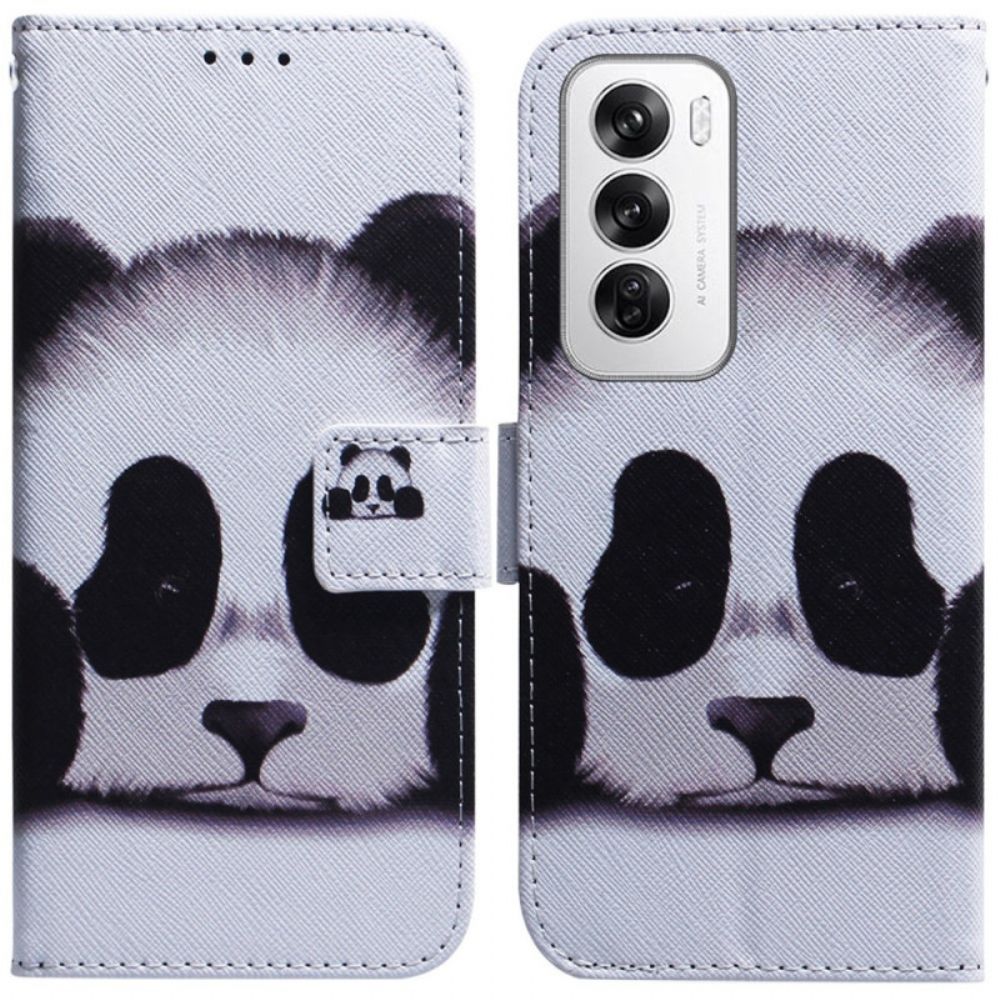 Lederhüllen Oppo Reno 12 5g Handyhülle Panda