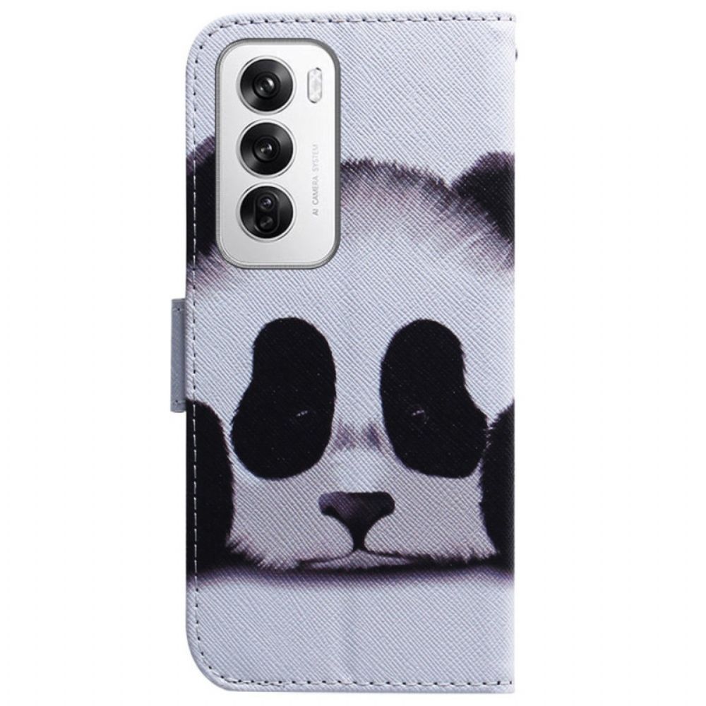 Lederhüllen Oppo Reno 12 5g Handyhülle Panda