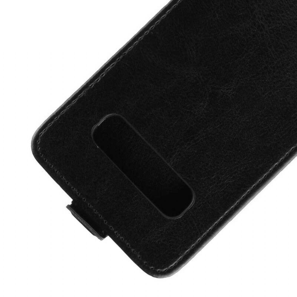 Flip Case Für Samsung Galaxy S10 5G Flip Case Faltbarer Ledereffekt