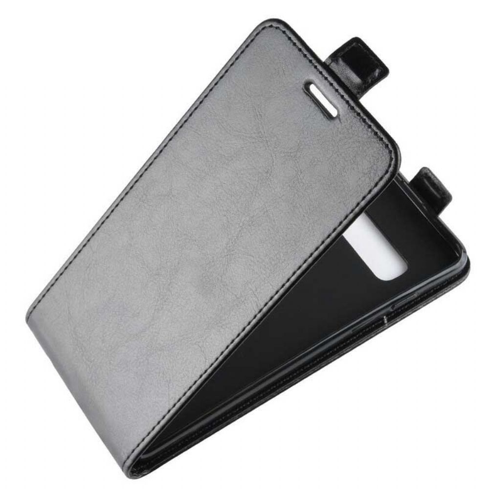 Flip Case Für Samsung Galaxy S10 5G Flip Case Faltbarer Ledereffekt