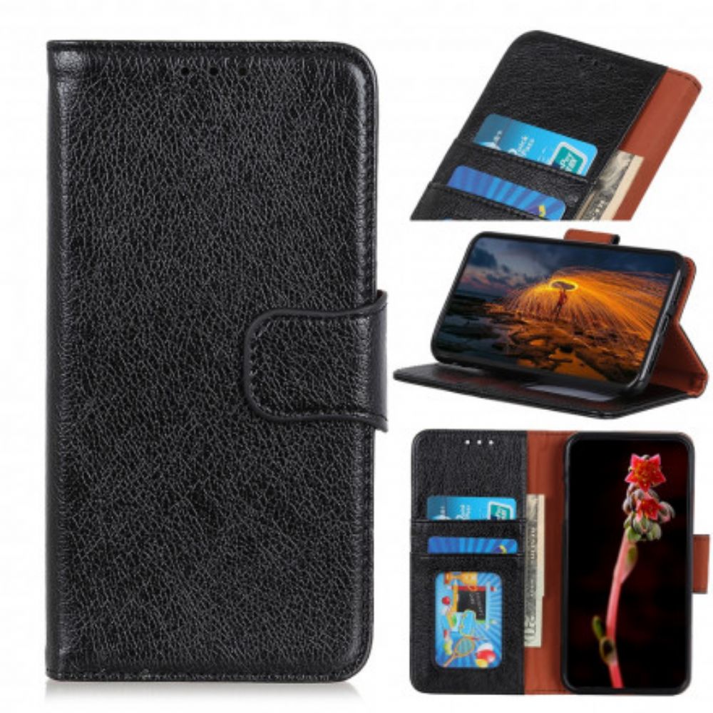 Flip Case Für Samsung Galaxy S10 5G Spaltnappaleder