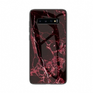 Handyhülle Für Samsung Galaxy S10 5G Hartglas Aus Marmor