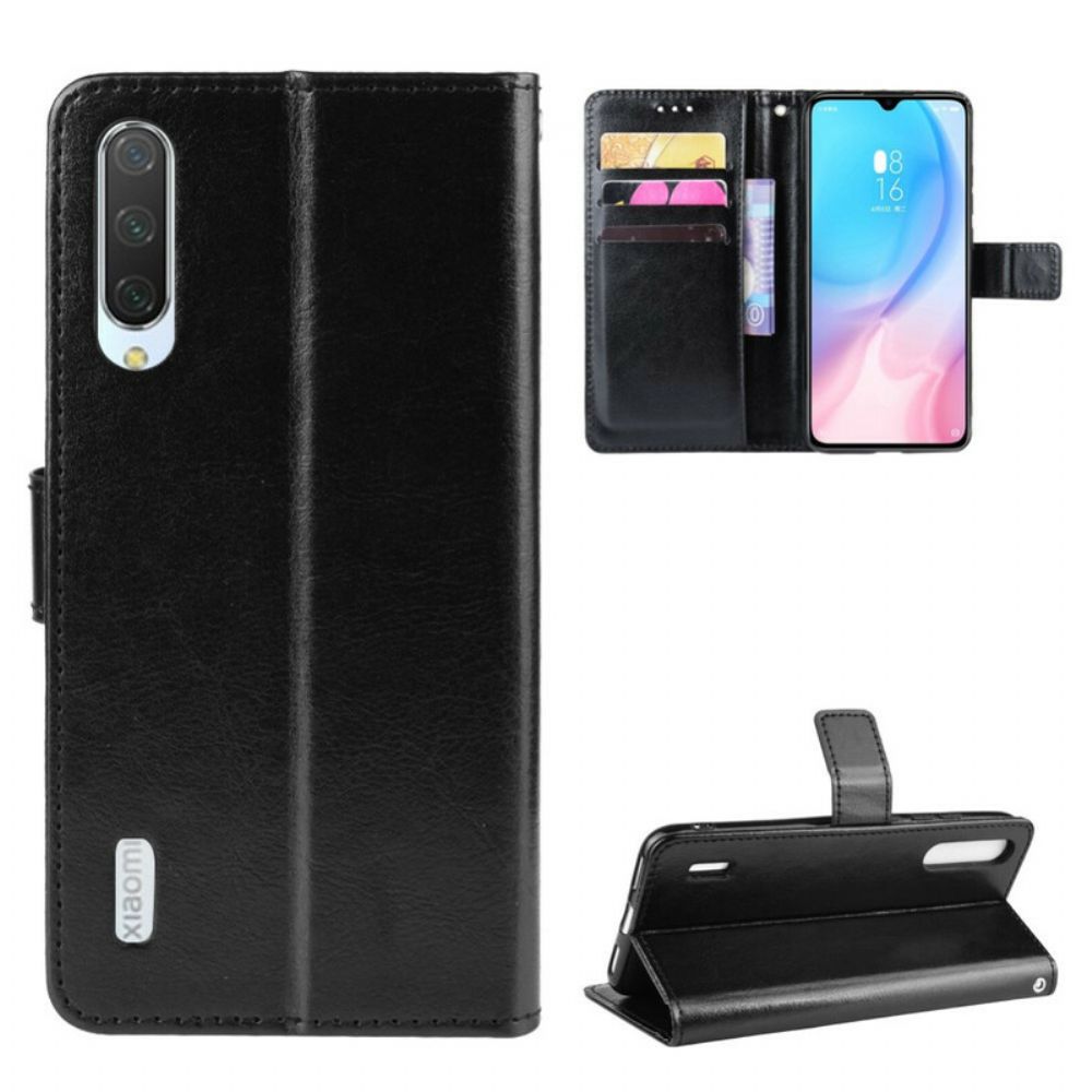 Flip Case Für Xiaomi Mi A3 Lederdesign Mit Riemen