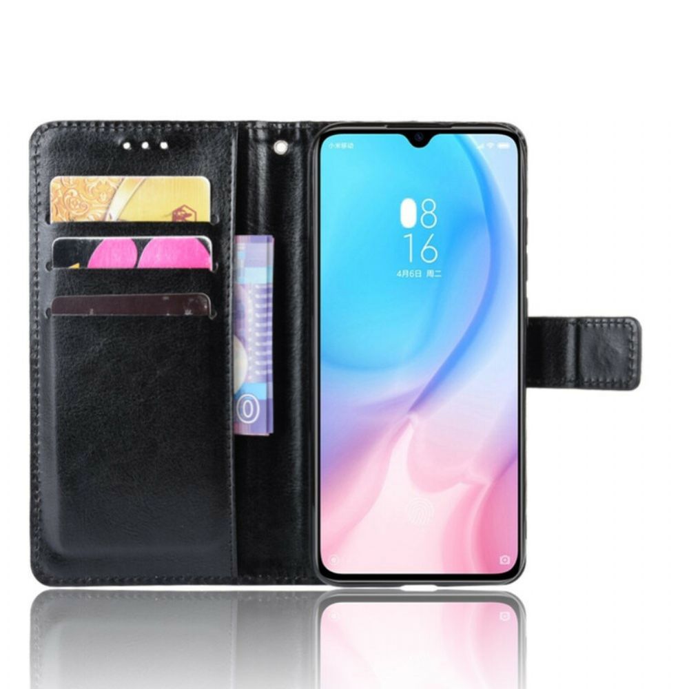 Flip Case Für Xiaomi Mi A3 Lederdesign Mit Riemen