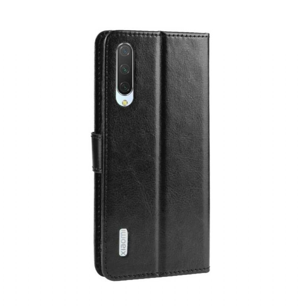 Flip Case Für Xiaomi Mi A3 Lederdesign Mit Riemen