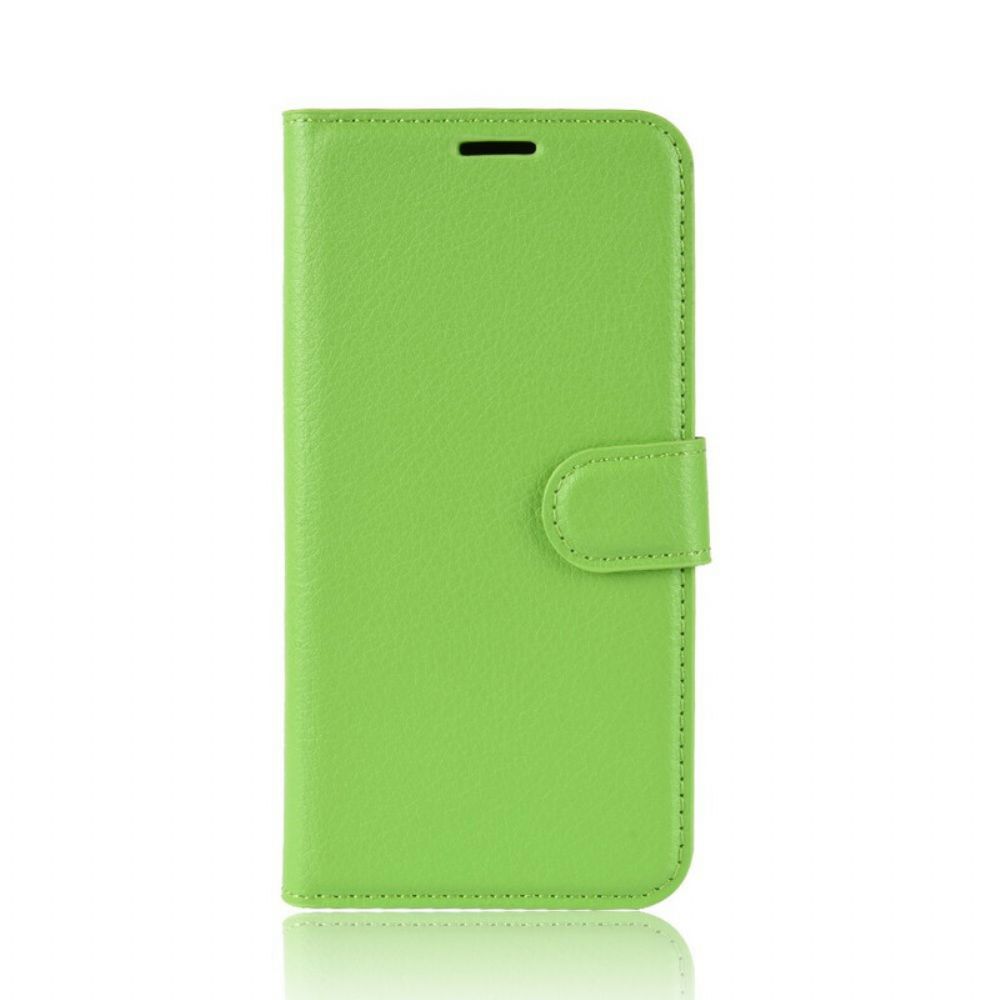 Flip Case Für Xiaomi Mi A3 Premium-litschi-leder-effekt