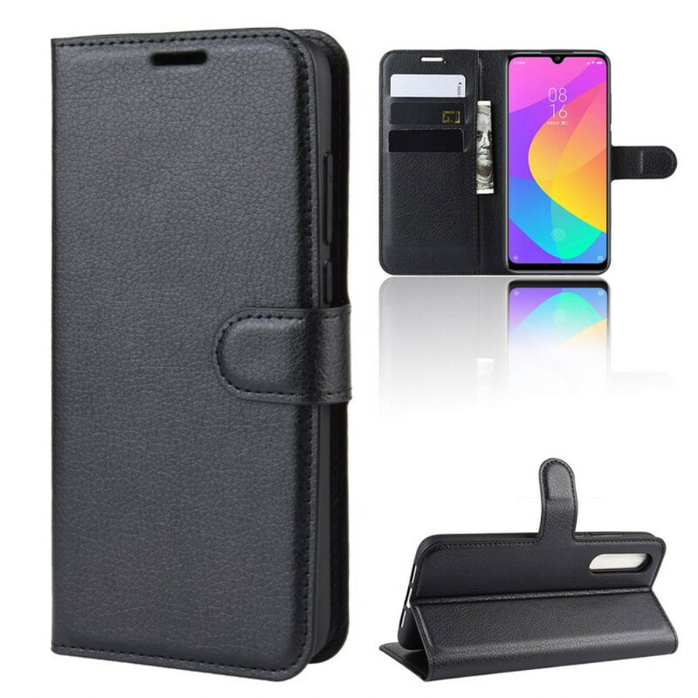 Flip Case Für Xiaomi Mi A3 Premium-litschi-leder-effekt