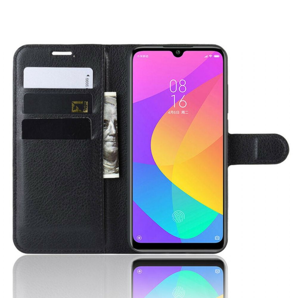 Flip Case Für Xiaomi Mi A3 Premium-litschi-leder-effekt