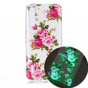 Handyhülle Für Xiaomi Mi A3 Fluoreszierende Freiheitsblumen