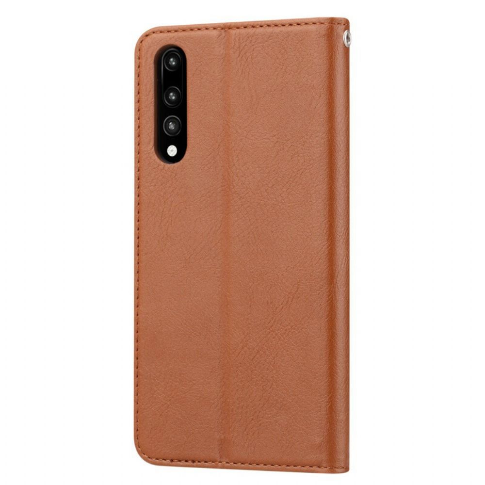 Schutzhülle Für Xiaomi Mi A3 Flip Case Kartenetui Aus Kunstleder