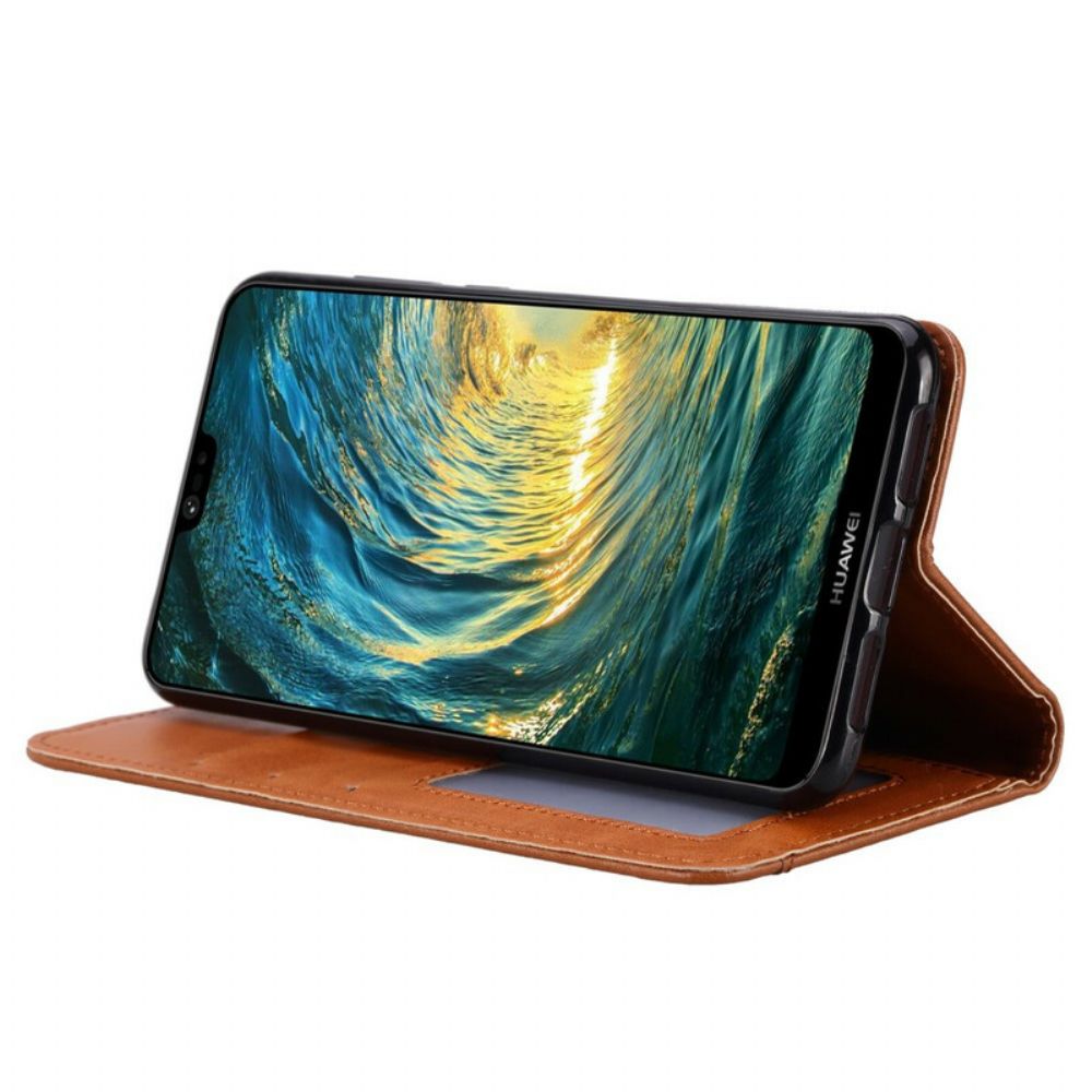 Schutzhülle Für Xiaomi Mi A3 Flip Case Kartenetui Aus Kunstleder