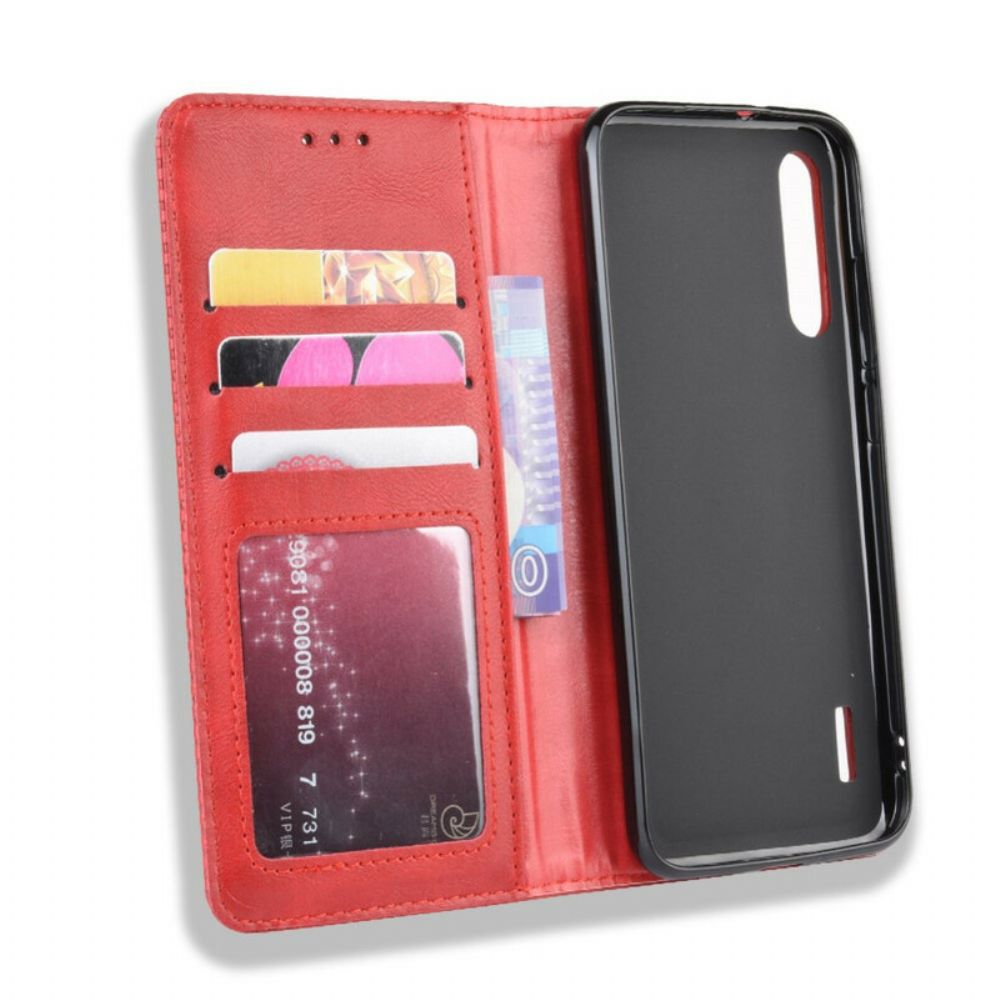 Schutzhülle Für Xiaomi Mi A3 Flip Case Stilisierter Vintage-ledereffekt