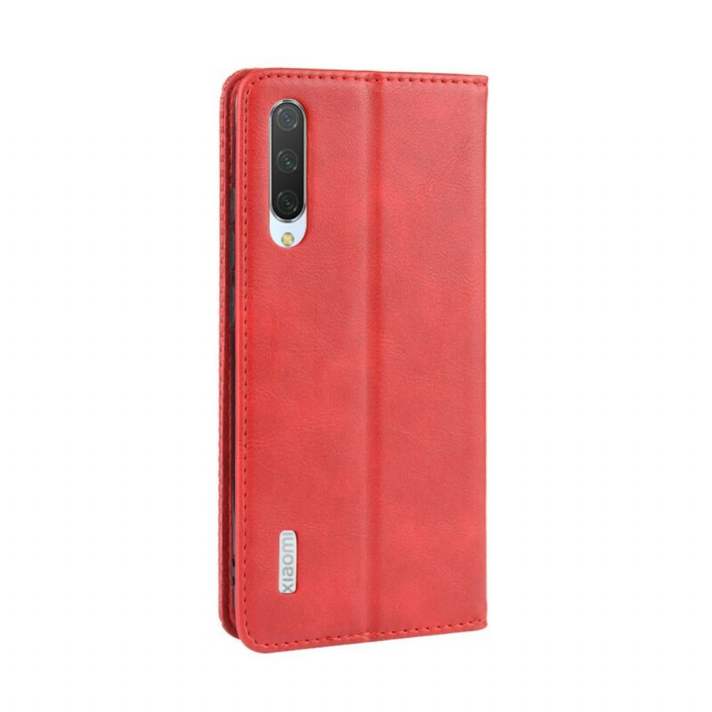 Schutzhülle Für Xiaomi Mi A3 Flip Case Stilisierter Vintage-ledereffekt