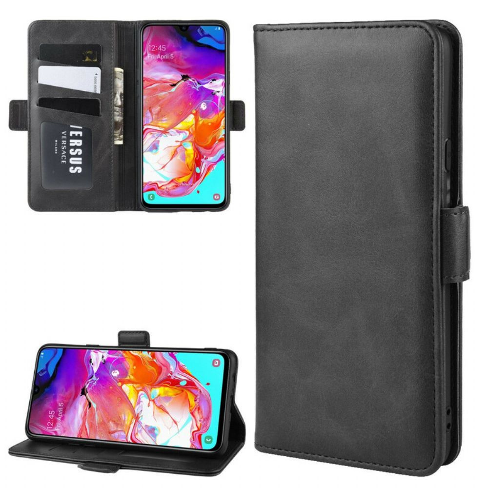 Flip Case Für Samsung Galaxy A20s Flip Case Doppelklappe