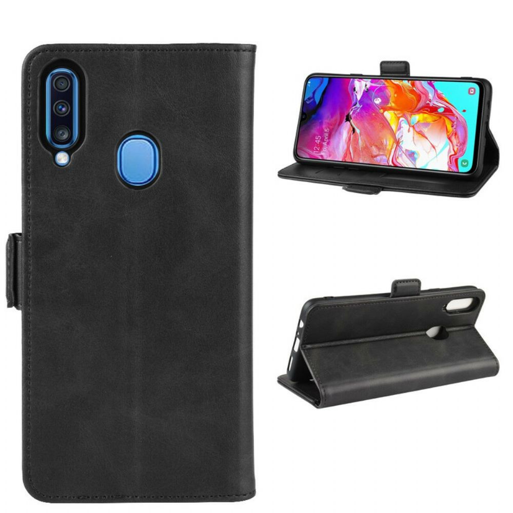 Flip Case Für Samsung Galaxy A20s Flip Case Doppelklappe