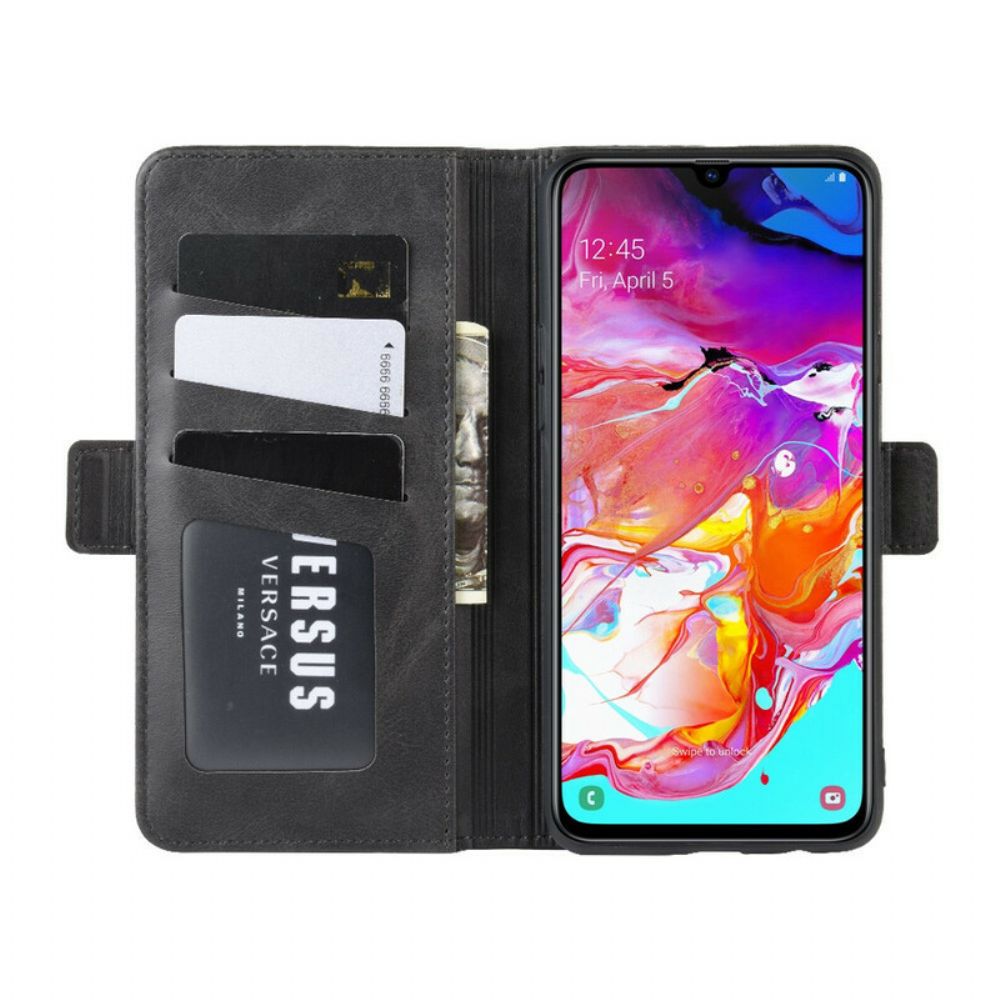 Flip Case Für Samsung Galaxy A20s Flip Case Doppelklappe