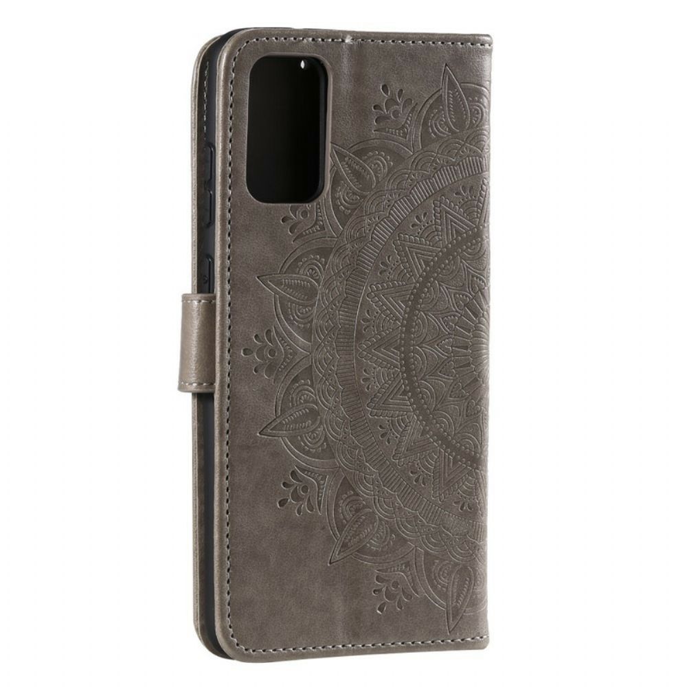 Flip Case Für Samsung Galaxy A20s Sonnen-mandala