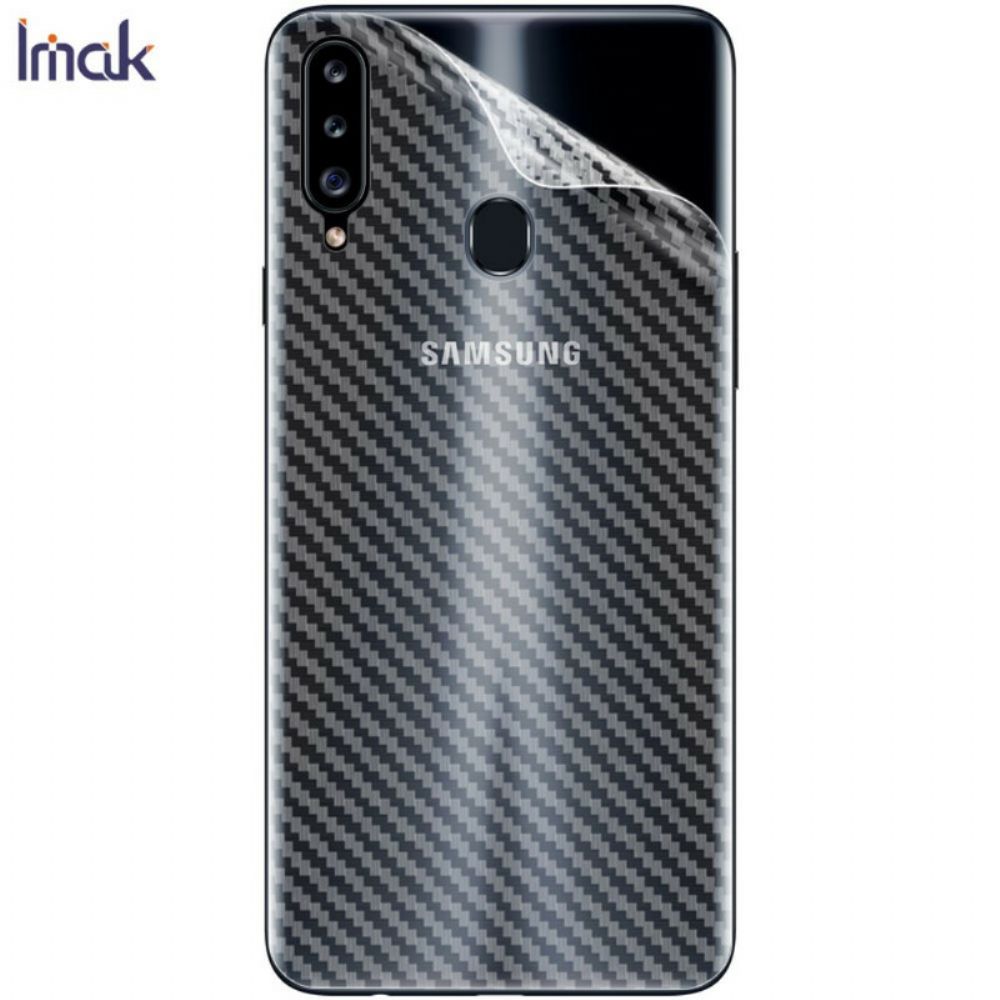 Hintere Schutzfolie Für Samsung Galaxy A20S Carbon Style Imak