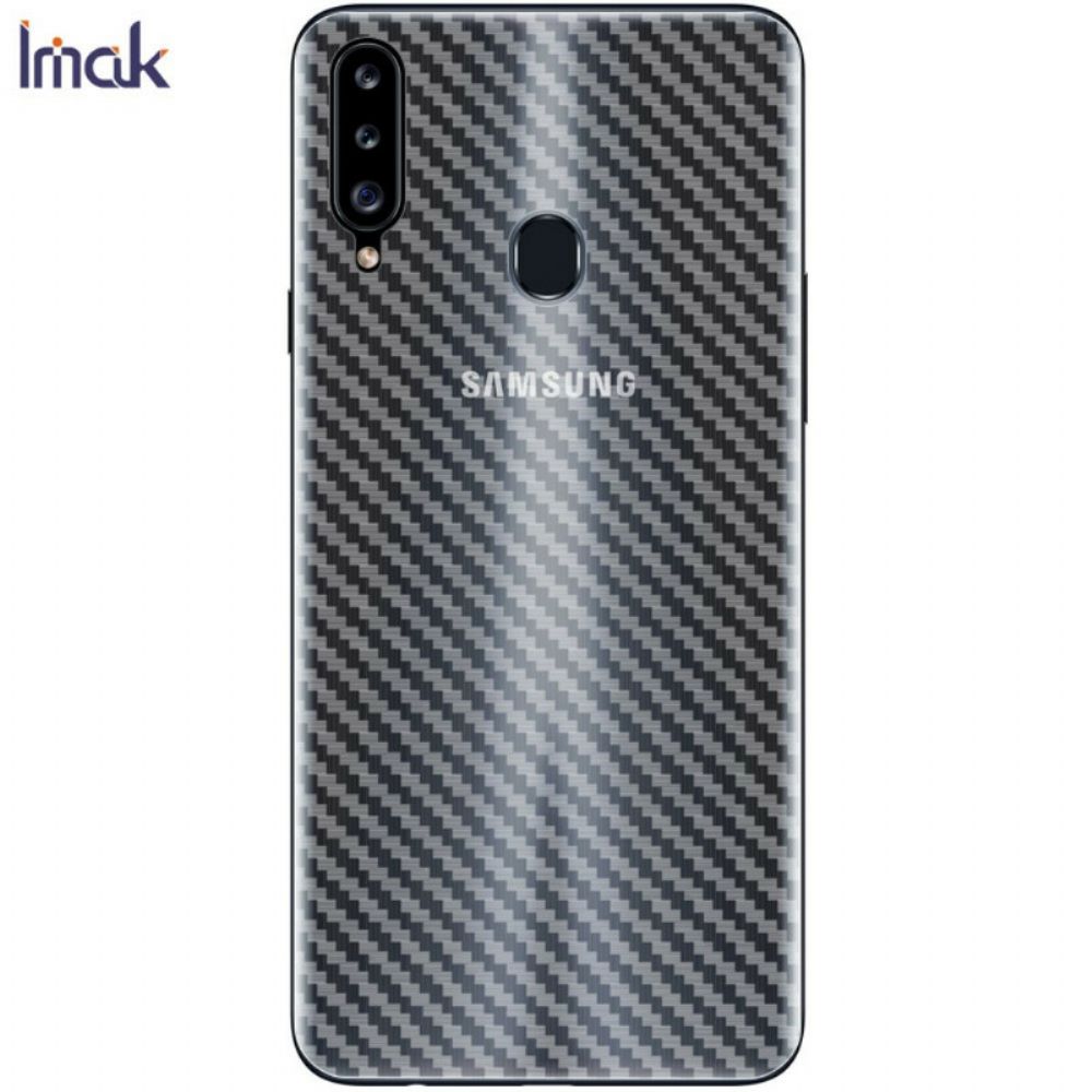 Hintere Schutzfolie Für Samsung Galaxy A20S Carbon Style Imak