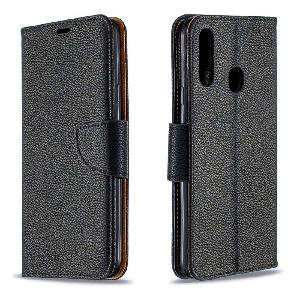 Lederhüllen Für Samsung Galaxy A20s Flip Case Litschi-klappe Schräg