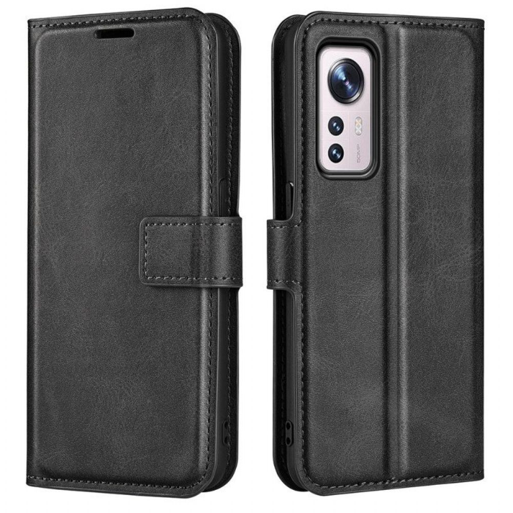 Flip Case Für Xiaomi 12 Pro Lederstruktur