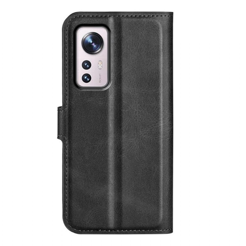 Flip Case Für Xiaomi 12 Pro Lederstruktur