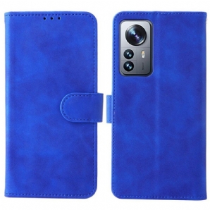 Flip Case Für Xiaomi 12 Pro Mit Kordel Strappy Skin-touch