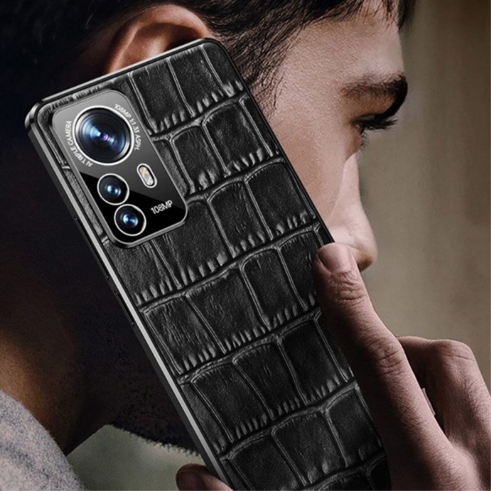 Handyhülle Für Xiaomi 12 Pro Leder Im Krokodil-stil