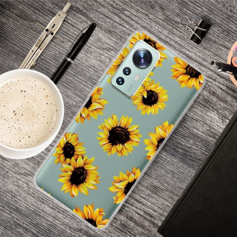 Handyhülle Für Xiaomi 12 Pro Silikon-sonnenblumen