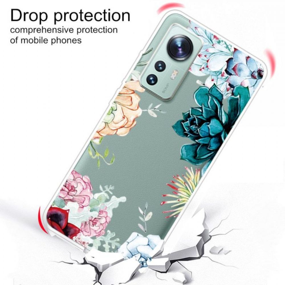 Hülle Für Xiaomi 12 Pro Silikon-wildblumen