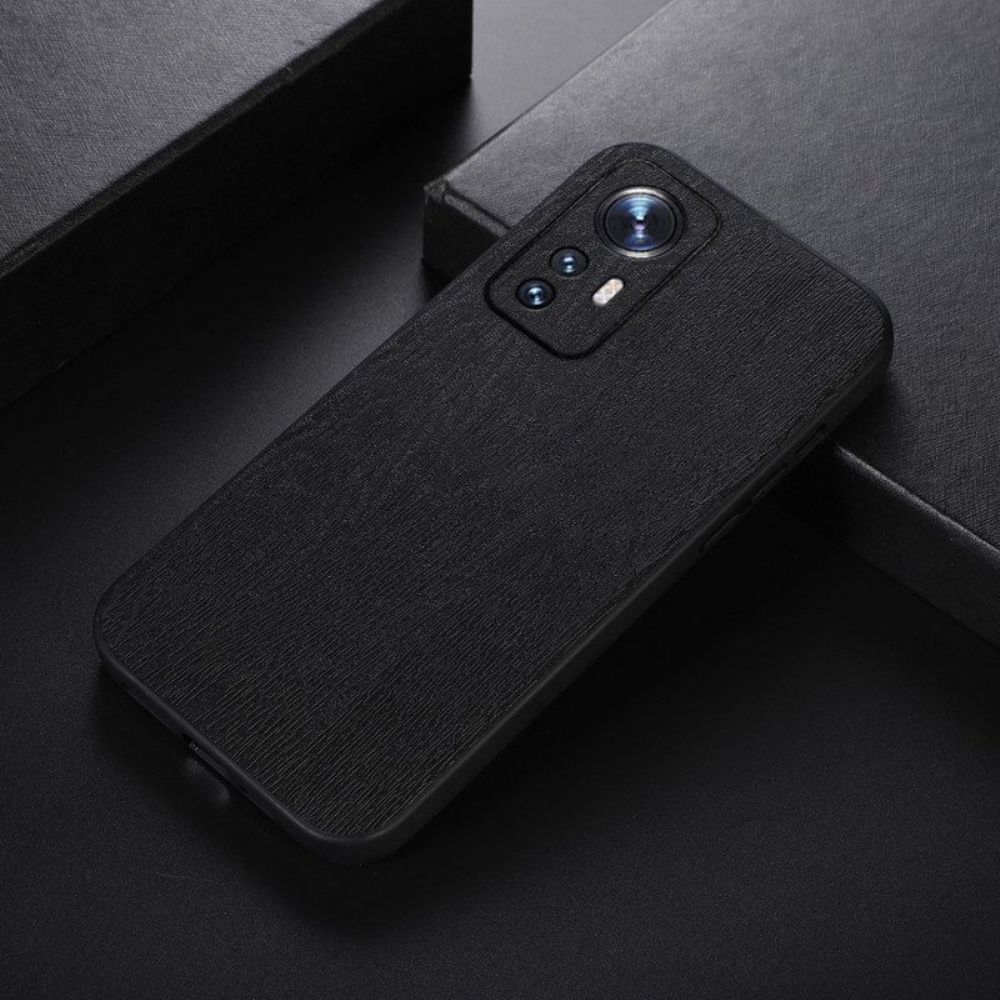 Hülle Für Xiaomi 12 Pro Stil: Leder In Holzoptik