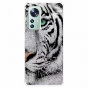 Hülle Für Xiaomi 12 Pro Weißer Tiger