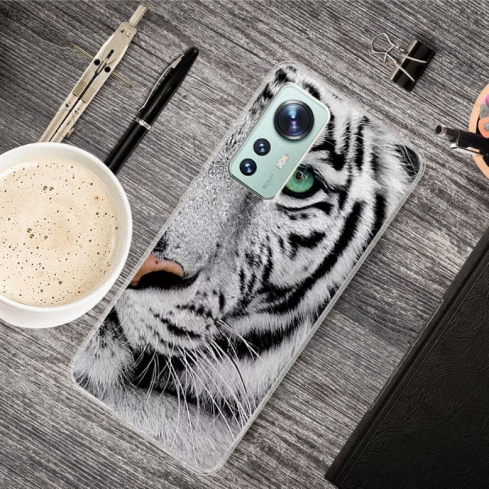 Hülle Für Xiaomi 12 Pro Weißer Tiger