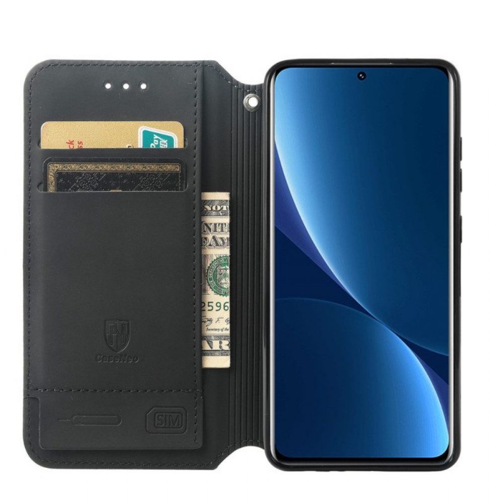 Schutzhülle Für Xiaomi 12 Pro Flip Case Caseneo Rfid-design