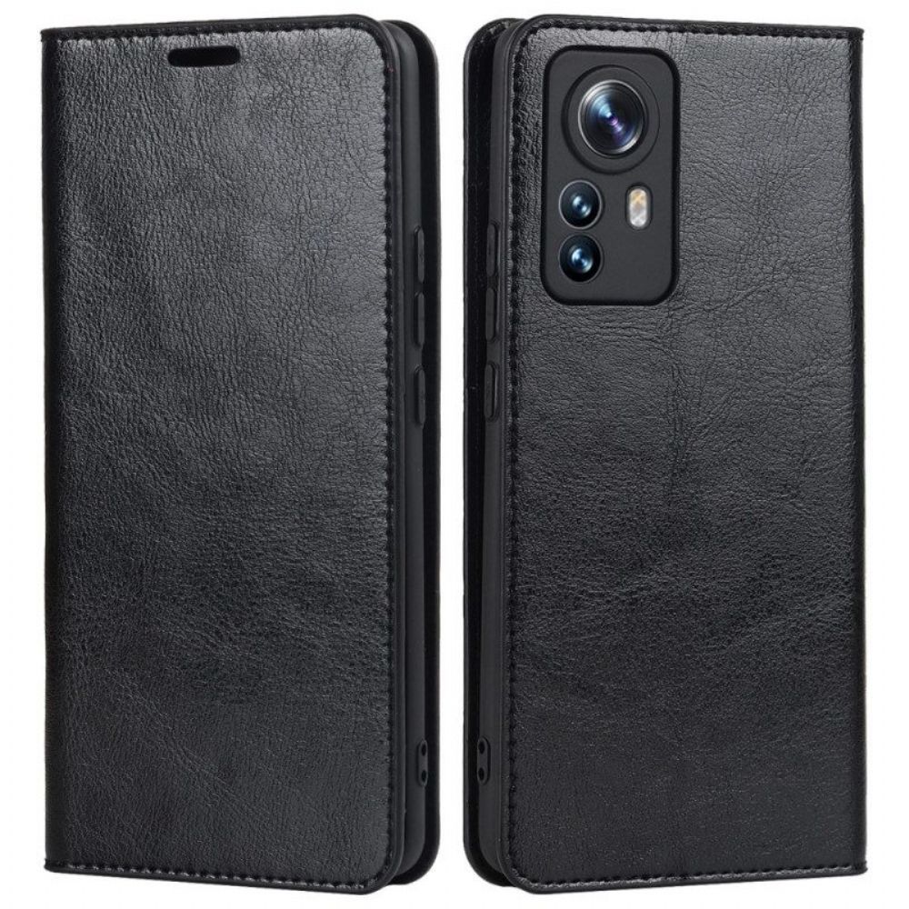 Schutzhülle Für Xiaomi 12 Pro Flip Case Echtes Leder